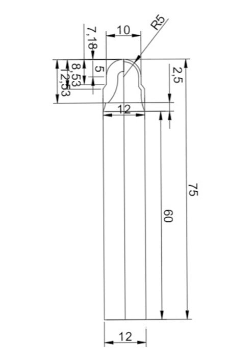 DİA KÜRE 10 x 12,5 x 12 x R5 x Z:2