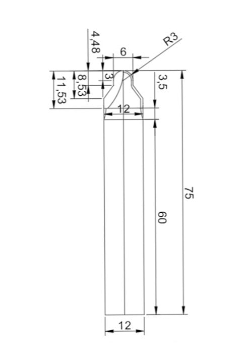 DİA KÜRE 6 x 11,5 x 12 x R3 x Z:2