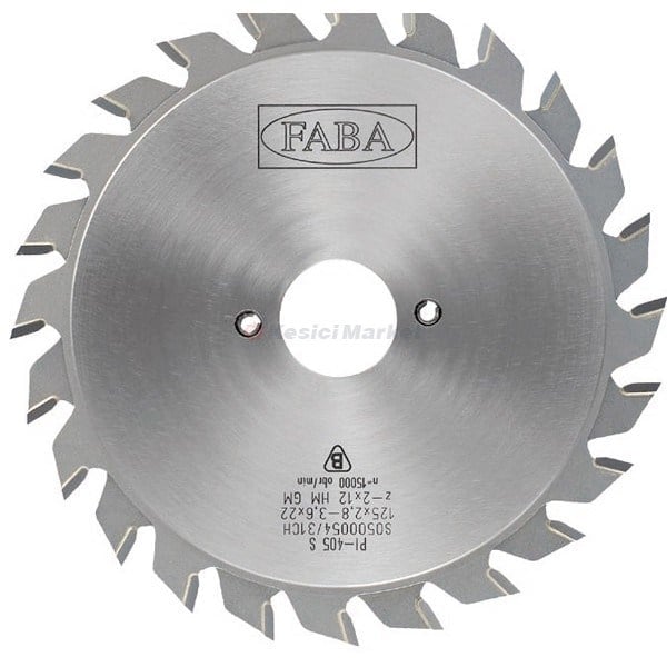 FABA 125x2,8/3,6/1,0/2,0x20 Z: 12+12 GM/HW MDF, SUNTALAM TESTERESİ (TRF)