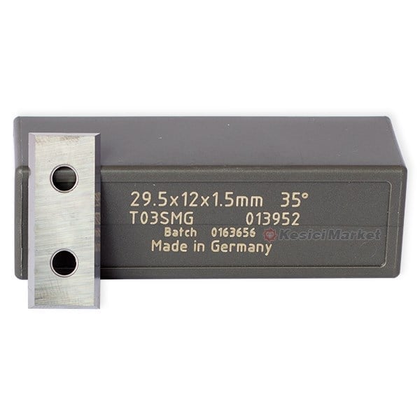 HM:29,5X12X1,5 T03SMG JİLET BIÇAK - EBATLAMA İÇİN 4 KENAR KESER