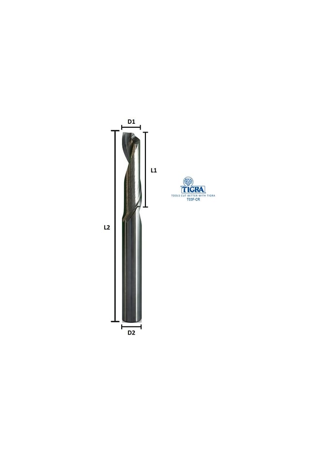 T03F-CR ELMAS KARBÜR FREZE ALM-KOMPOZİT POZİTİF Z:1