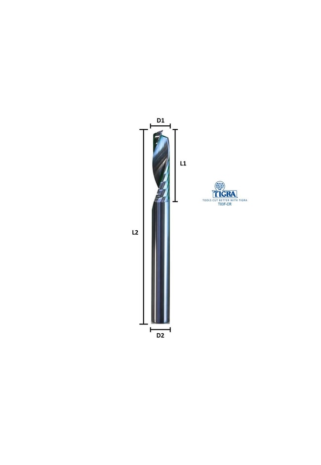 T03F-CR ELMAS KARBÜR FREZE POZİTİF Z:1