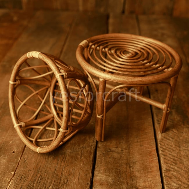 Rattan Çubuklu Masa