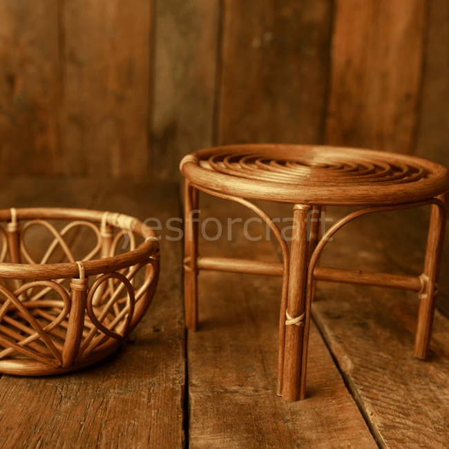 Rattan Çubuklu Masa
