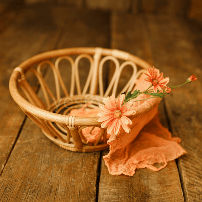 Rattan Floral Sepet