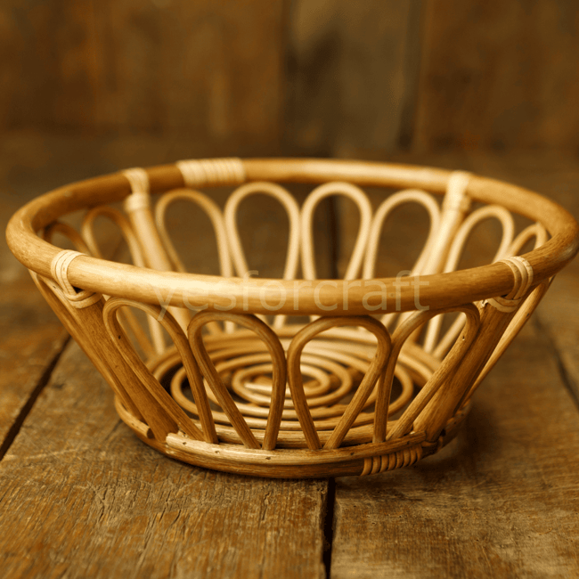 Rattan Floral Sepet
