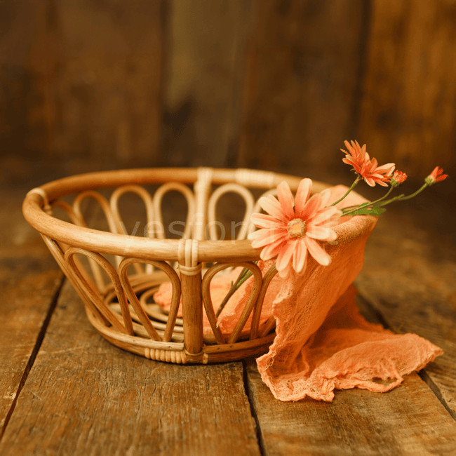 Rattan Floral Sepet