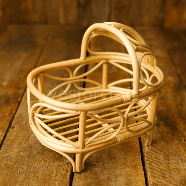 Rattan Şapkalı Beşik