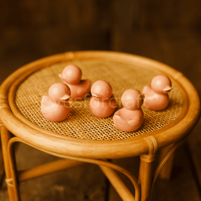 Seramik Ördek Seti (Pembe)