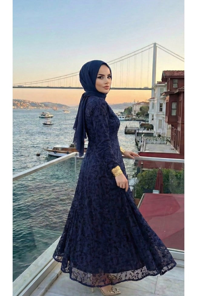 Kadın kadife Baskılı Astarlı Uzun şık Abiye Elbise,günlük elbise