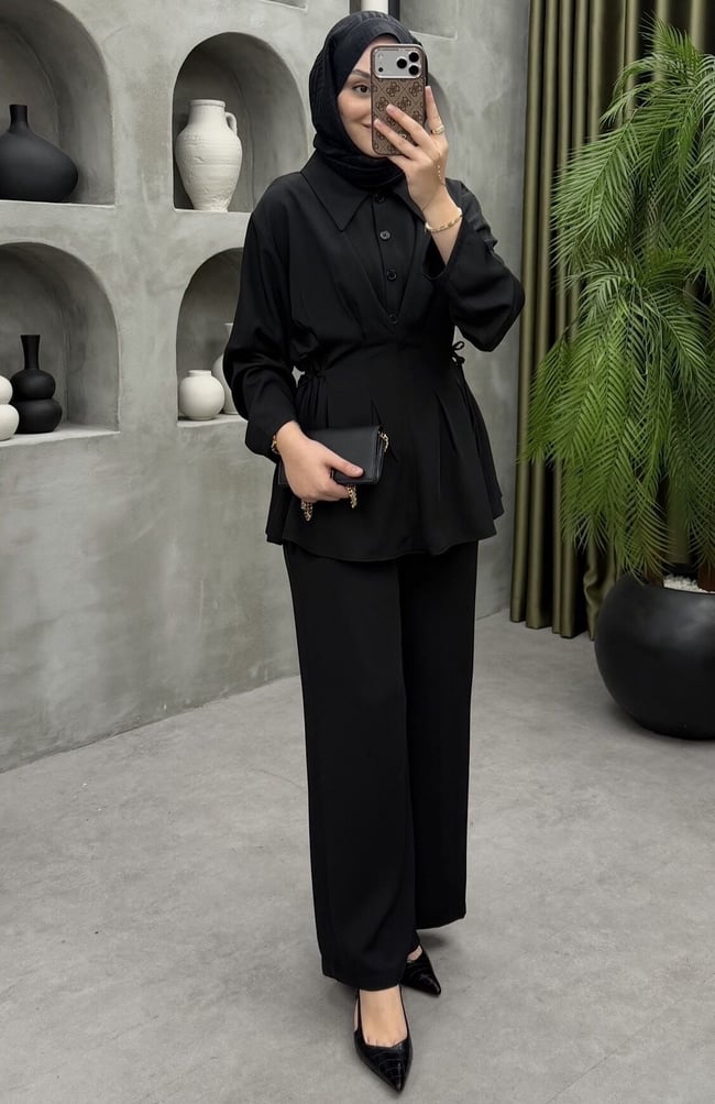 Adriana Pensli Takım Siyah