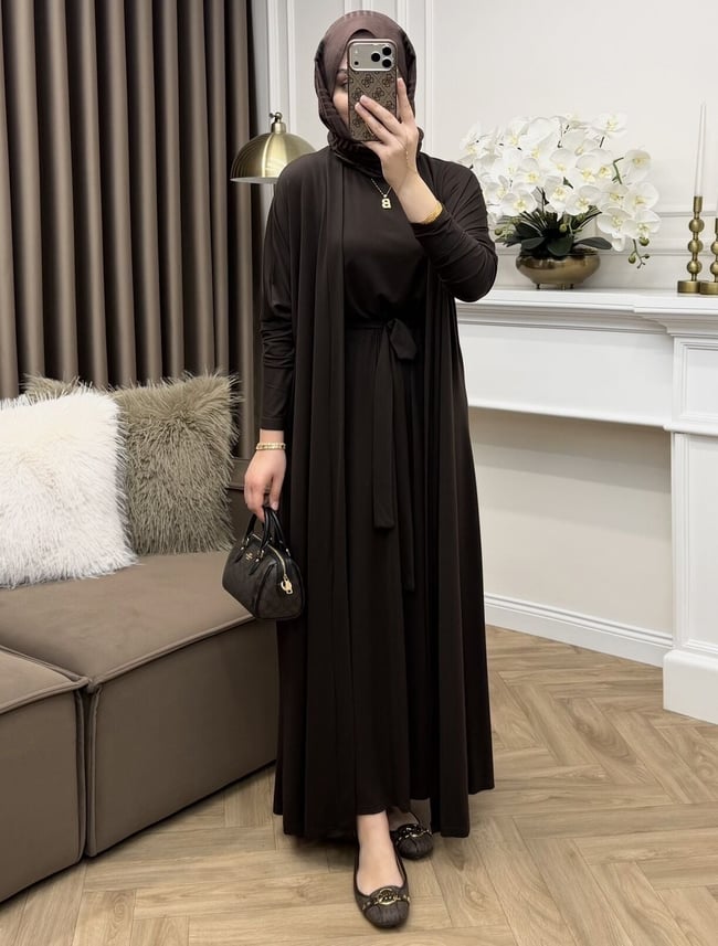 Loren Oysho Abaya Takım Kahve(Ön sipariş)