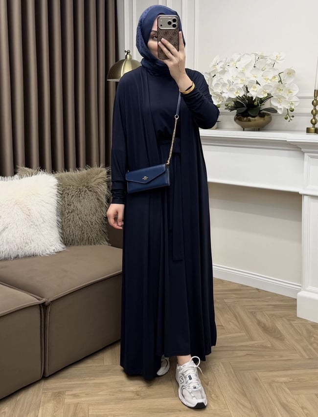 Loren Oysho Abaya Takım Lacivert(Ön sipariş)