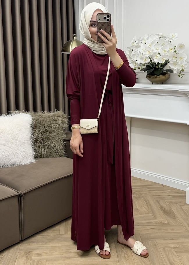 Loren Oysho Abaya Takım Mürdüm (Ön sipariş)