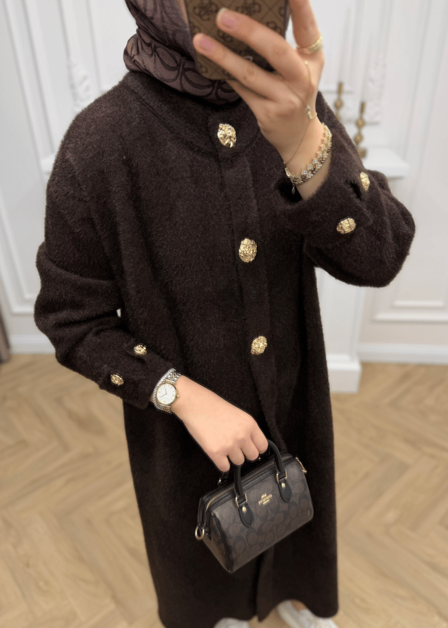 Moi Angora Hırka | Kahve