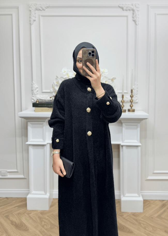 Moi Angora Hırka | Siyah