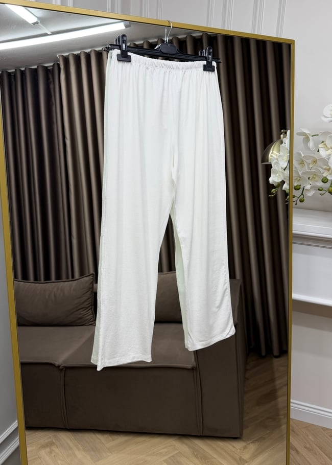 Pantolon Astarı Penye | Beyaz