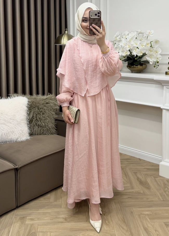 Perry Vual Elbise Pembe