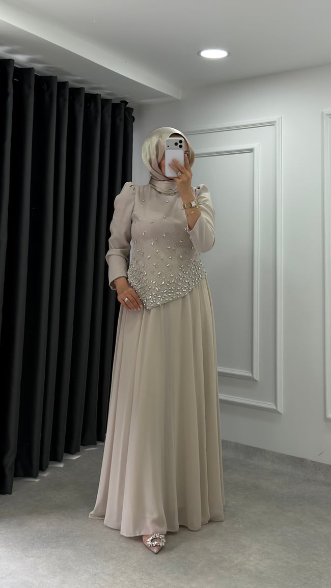 Sıla Abiye | Bej