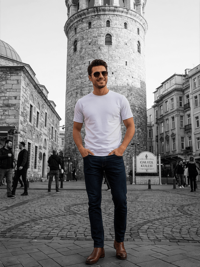 Basic T-Shirt Regular Beyaz