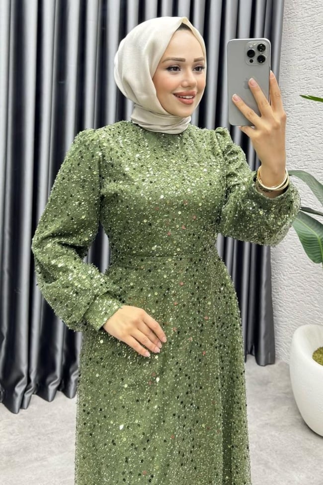 Maral Pullu Abiye 6653 Haki