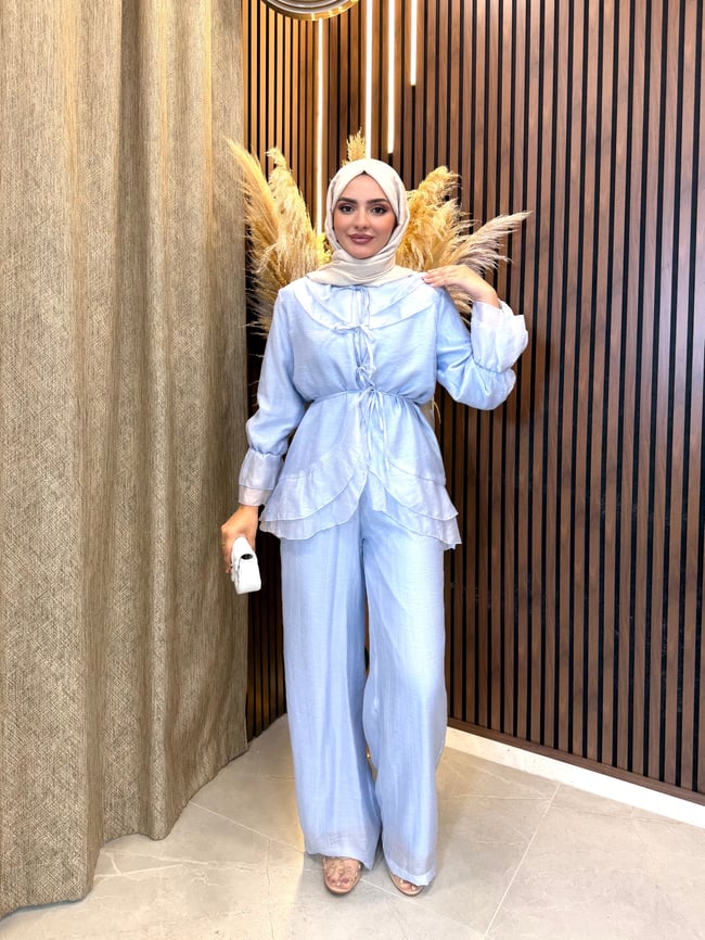 Sona Pantolonlu Takım | Bebe Mavisi