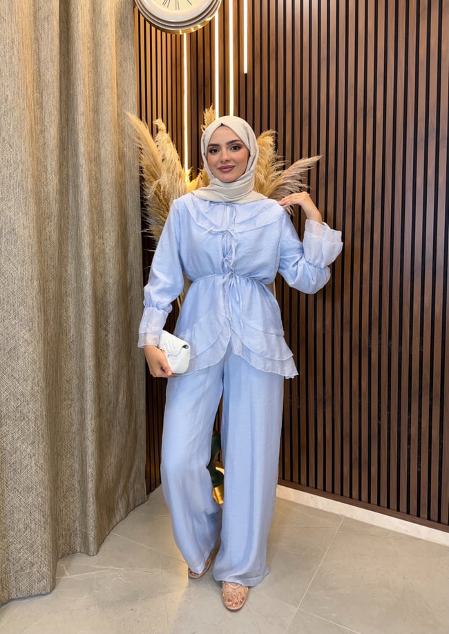 Sona Pantolonlu Takım | Bebe Mavisi