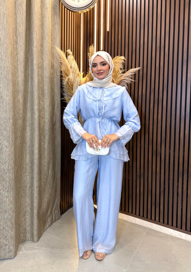 Sona Pantolonlu Takım | Bebe Mavisi