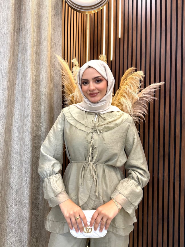 Sona Pantolonlu Takım | Haki