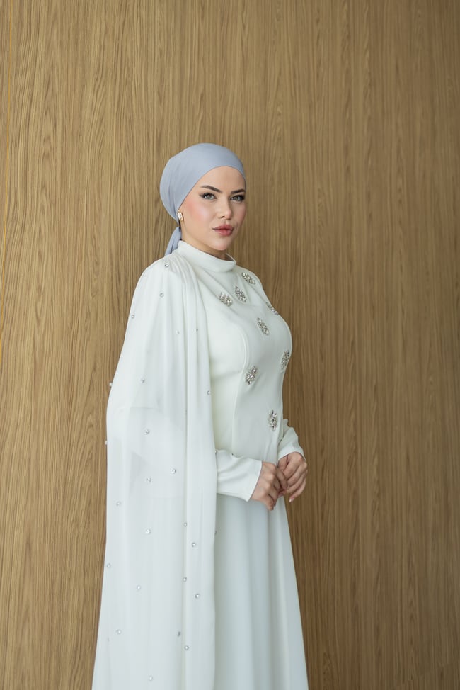 Arlen Şifon Abiye | Krem