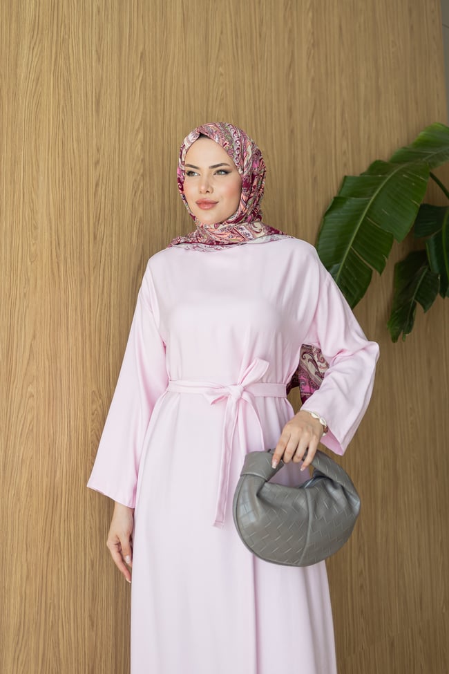 Düz Elbise | Pembe