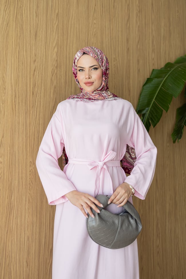 Düz Elbise | Pembe