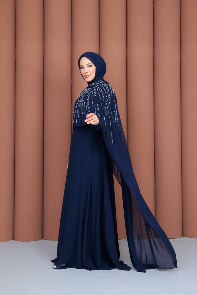 Elmina Abiye | Lacivert