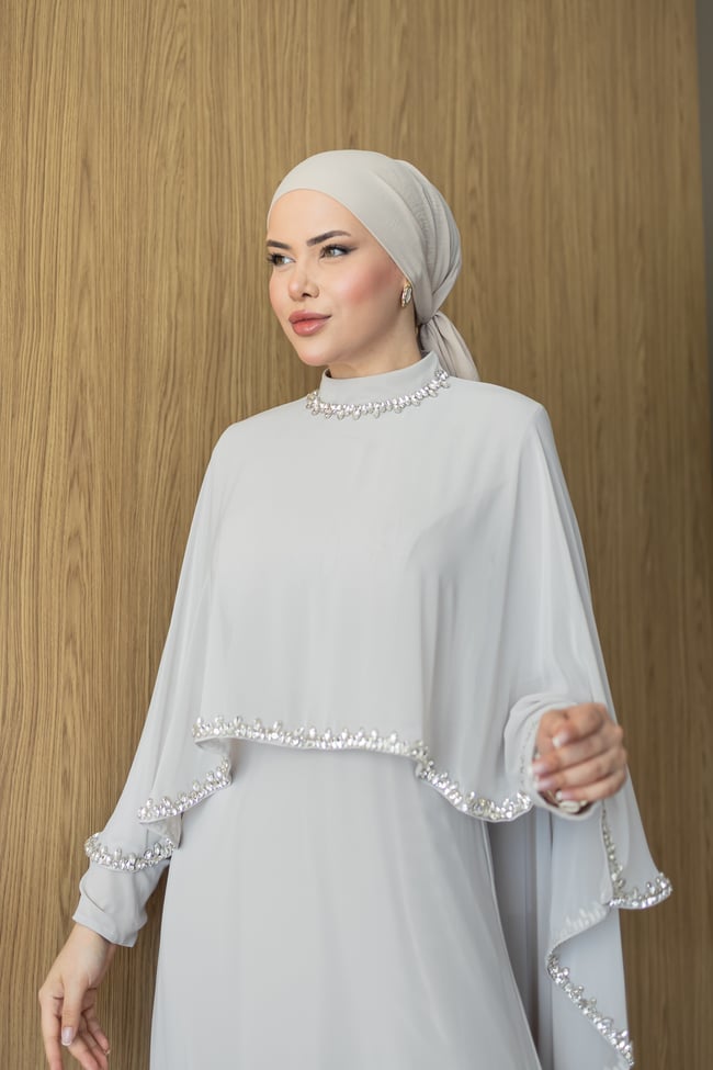 Lidya Pelerin Abiye | Krem