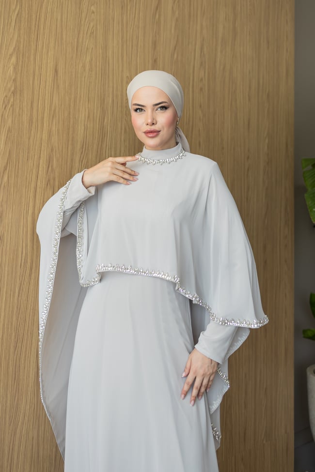 Lidya Pelerin Abiye | Krem