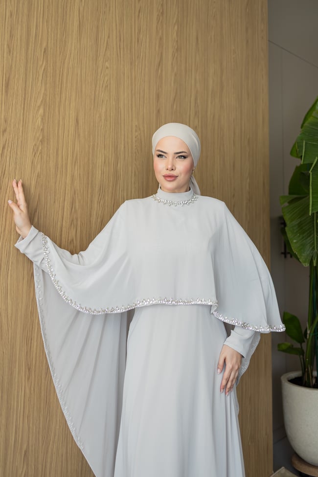 Lidya Pelerin Abiye | Krem
