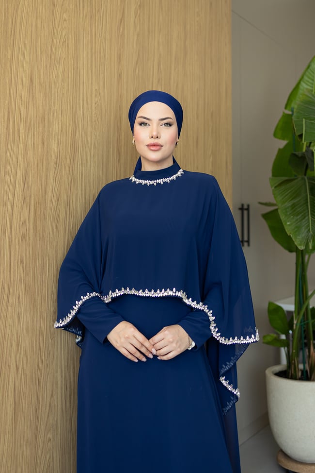 Lidya Pelerin Abiye | Lacivert