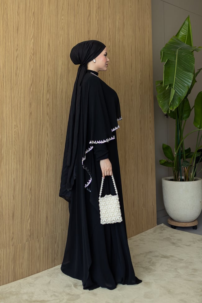 Lidya Pelerin Abiye | Siyah