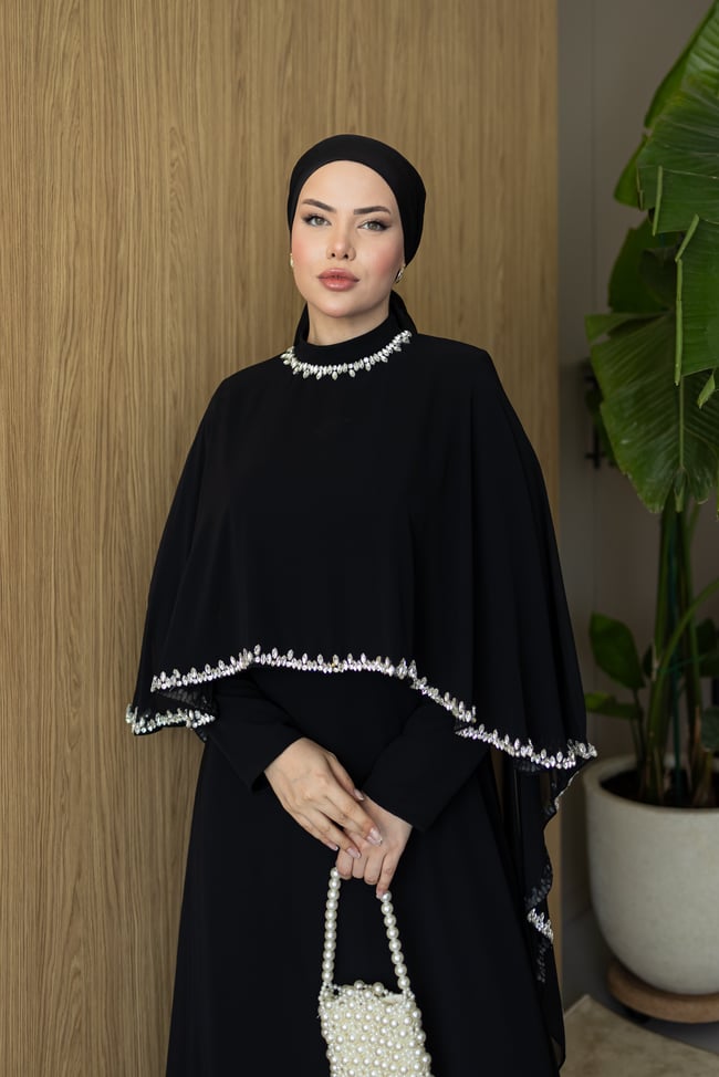 Lidya Pelerin Abiye | Siyah
