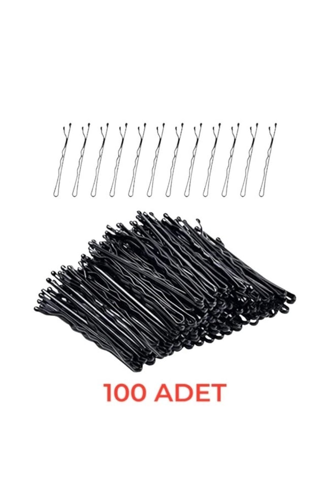 100 Adet Kaliteli Ucu Toplu Siyah Tel Toka