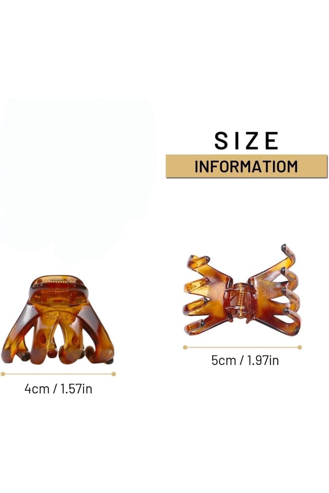 2 Adet Kaliteli Küçük Mandal Toka 4 cm Ahtapot Model Çocuk, Kadın Toka