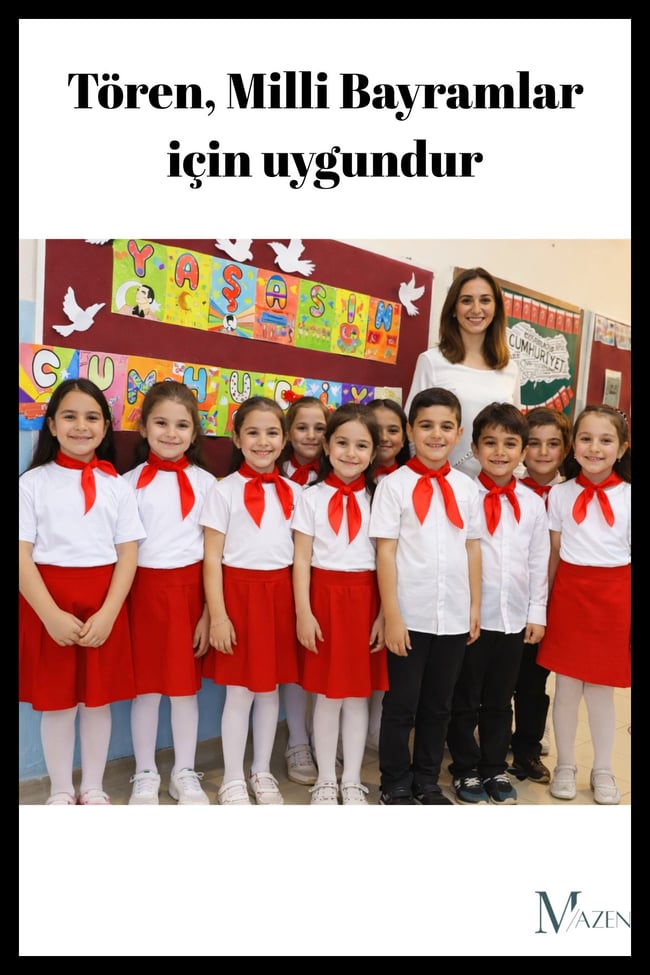 24 Adet Kırmızı Renk 45x45 cm Şifon Fular