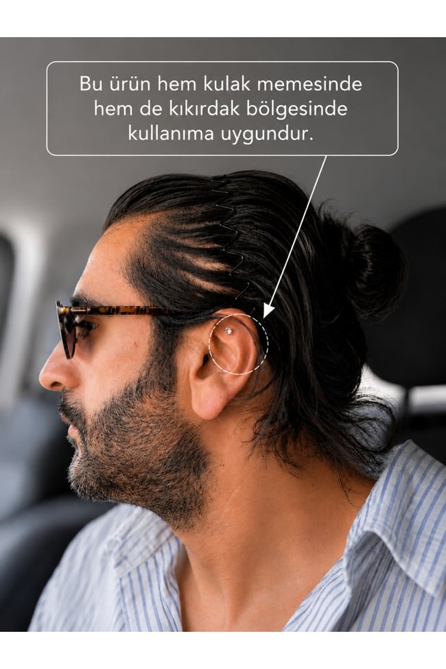 3 Çift Mıknatıslı Tek Taş Küpe | Güçlü Tutuş | Deliksiz Kullanım | Unisex Aksesuar (2 - 4 - 6 mm )