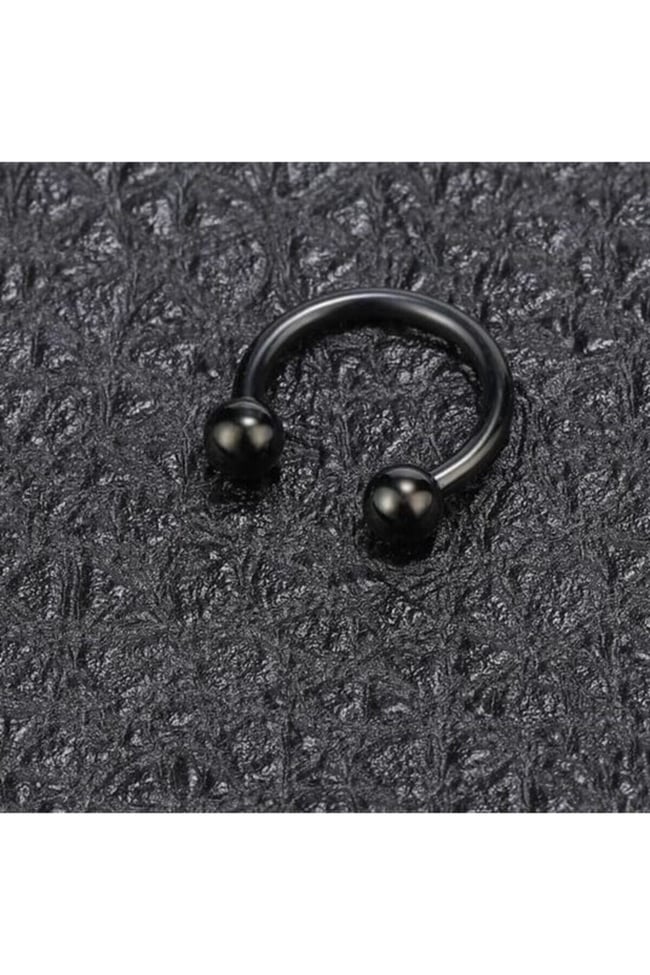 316l Çelik Tragus Piercing | Kararmaz Yarım Halka Nal Model | Kıkırdak Uyumlu | 1 Adet