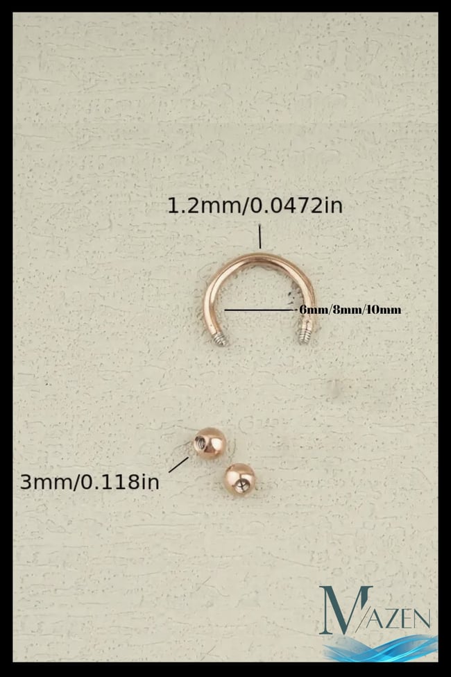316l Çelik Tragus Piercing | Kararmaz Yarım Halka Nal Model | Kıkırdak Uyumlu | 1 Adet