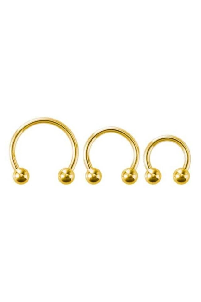 316l Çelik Tragus Piercing | Kararmaz Yarım Halka Nal Model | Kıkırdak Uyumlu | 1 Adet