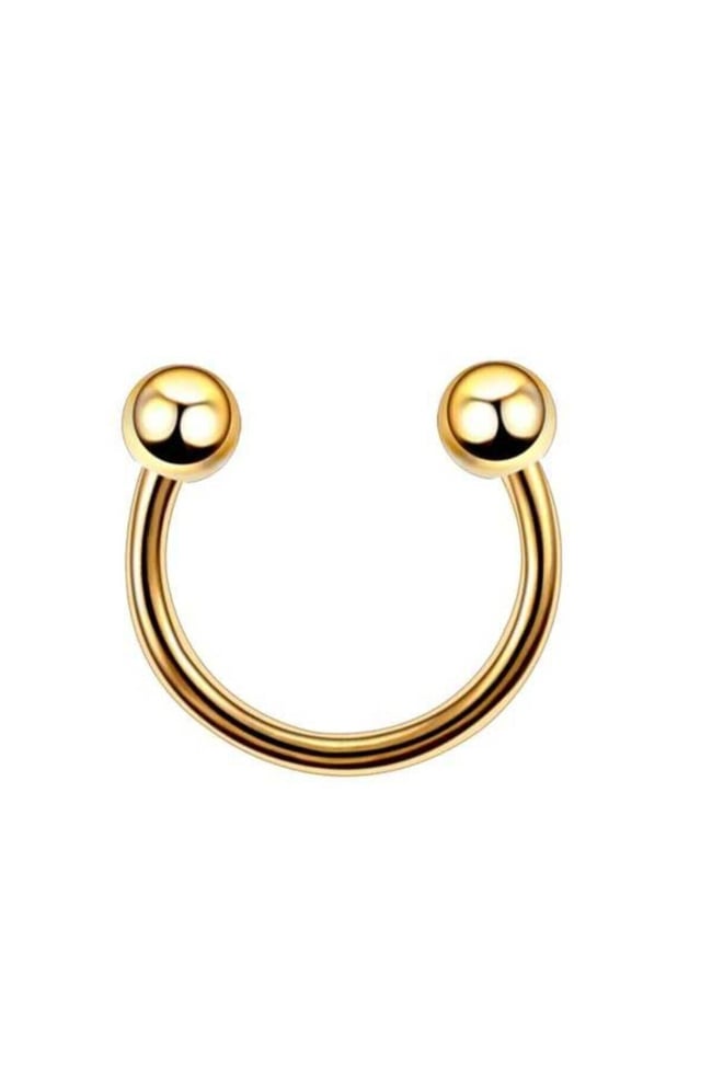316l Çelik Tragus Piercing | Kararmaz Yarım Halka Nal Model | Kıkırdak Uyumlu | 1 Adet