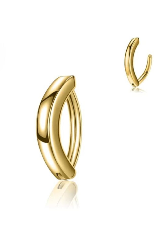 316l Cerrahi Çelik Yarım Halka Göbek Piercing Gold Renk