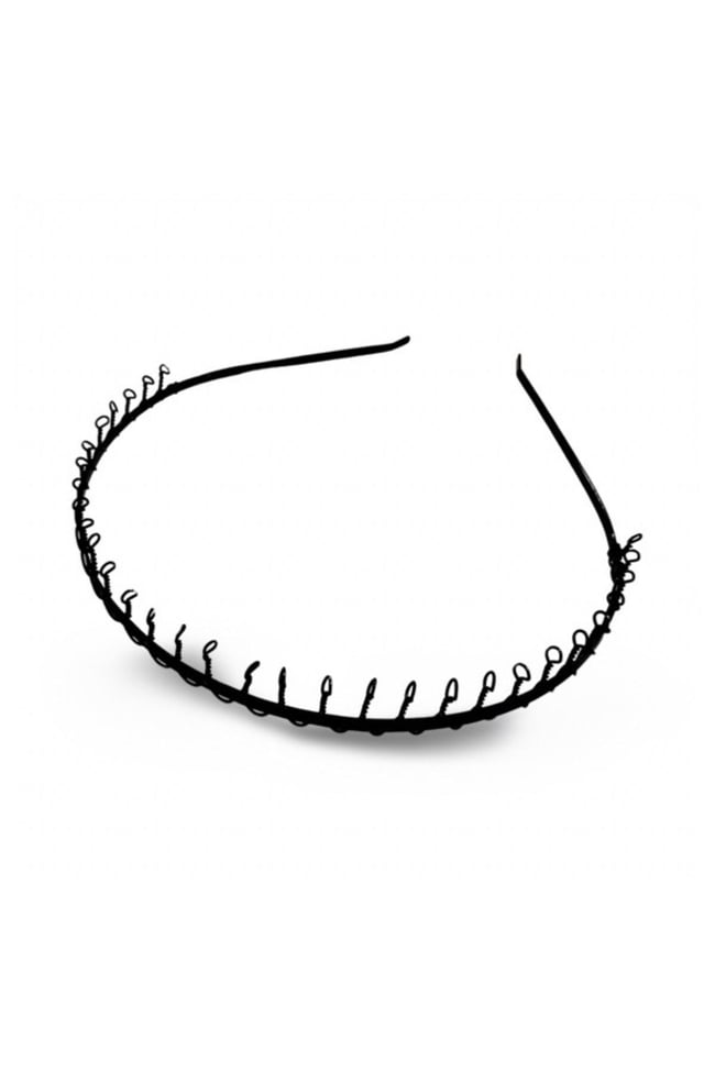 4'lü Set sporcu Unisex Metal Taç Yaylı Taraklı Zigzag Düz Tac