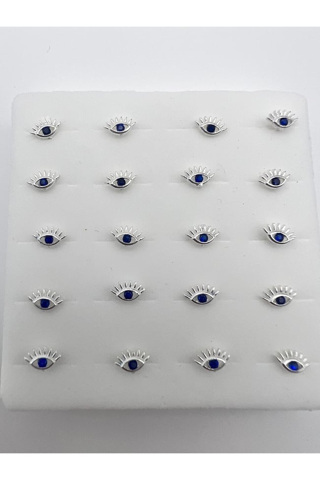 925 Ayar Göz Model | Gümüş Tekli Hızma | Minimalist Burun Piercing | Kadın Takı Aksesuar